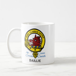 Taza De Café BAILLIE Escudo de clan escocés Mug