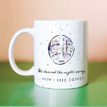 Taza De Café Bailó la bola disco de color acuático nocturno<br><div class="desc">Bailamos la noche lejos... ¡ahora necesito café! Una taza de café fabulosamente divertida para la mañana después de una noche salvaje y divertida con una bola de disco pintada de color agua y un texto juguetón. El regalo perfecto para después de una noche de chicas.</div>