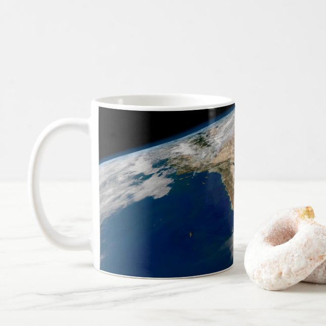 Taza De Café Baja California Y La Costa Del Pacífico De México. (Con donut)