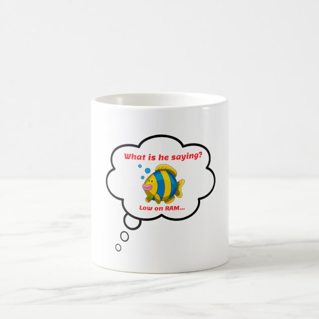 Taza De Café Baja en RAM | Memoria de peces | Burbuja pensada (Centro)