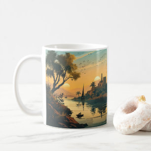 Taza De Café Bajando por el río Nilo