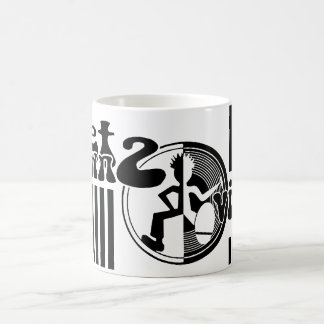 Taza De Café Bajar 2 tonterías mono de música de vinilo
