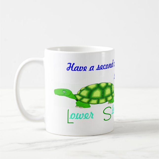 Taza De Café Baje Delaware más lento (Izquierda)