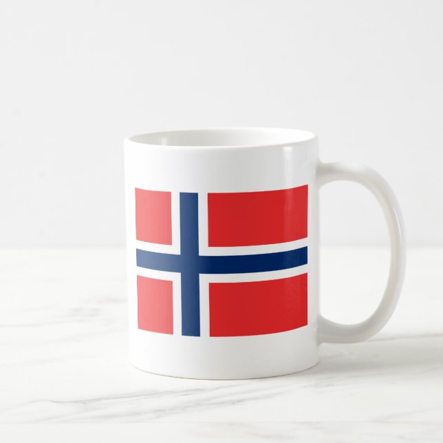 Taza De Café ¡Bajo costo! Bandera de Noruega (Derecha)