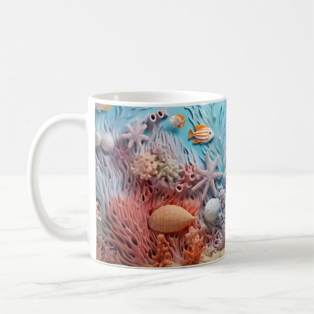 Taza De Café Bajo el mar 3D (Izquierda)
