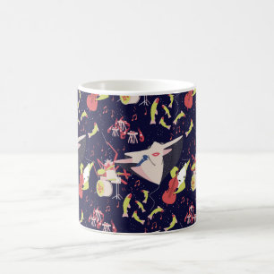 Taza De Café Bajo el mar, canto musical de animales marinos