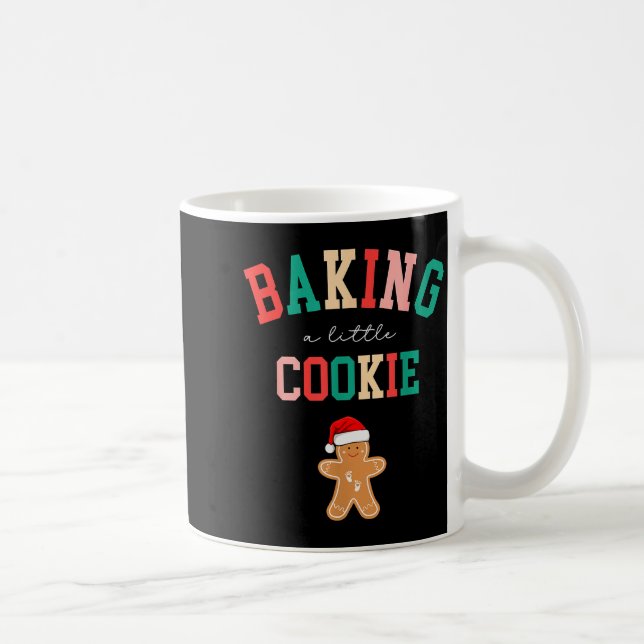 Taza De Café Baking A Little Cookie Cute Christmas Pregnancy An (Derecha)