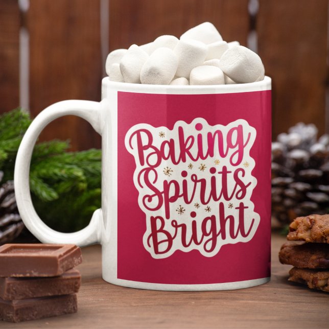 Taza De Café Baking Spirit Bright Mug (Celebrate the holiday this year with this, "Baking Spirits Bright" mug! )