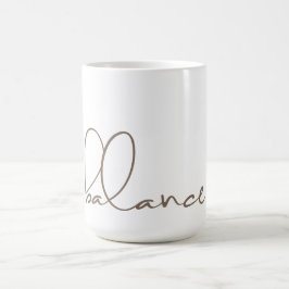Taza De Café Balance, blanco, Guay de yoga, moderno