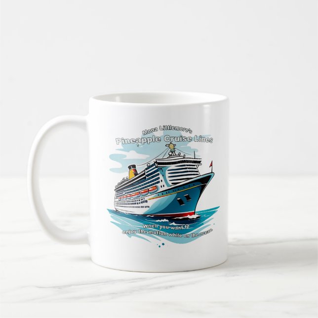 Taza De Café Balanceadores de las líneas de cruceros a la piña  (Izquierda)