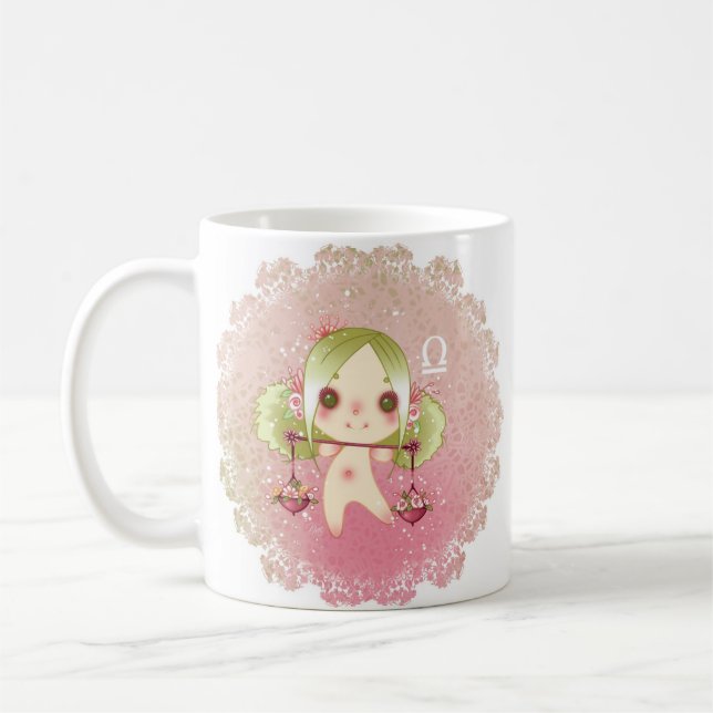 Taza De Café Balanza de Zodiac libra (Izquierda)
