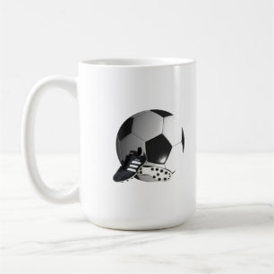 Taza De Café Balas De Fútbol Y Zapatos,