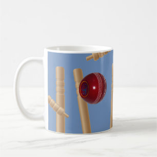Taza De Café Balas Y Trozos De Cricket,