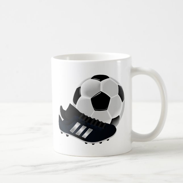 Taza De Café Balas y zapatos de fútbol (Derecha)