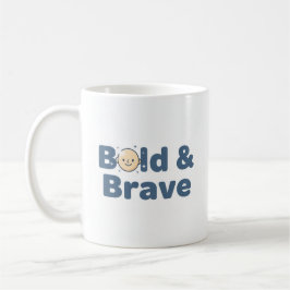 Taza De Café Bald & Brave Mug - Diseño Gracioso Positivo