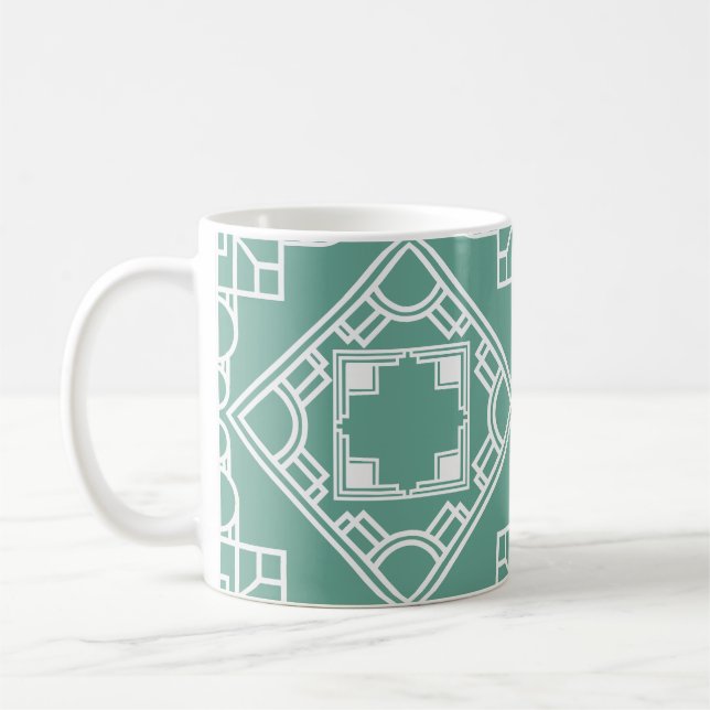 Taza De Café Baldosa Art Deco (Izquierda)