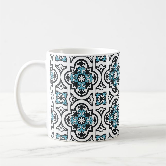 Taza De Café Baldosa azul portuguesa (Izquierda)