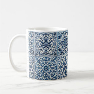 Taza De Café Baldosa azul portuguesa