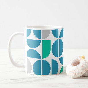 Taza De Café Baldosas acuáticas de mediados del siglo