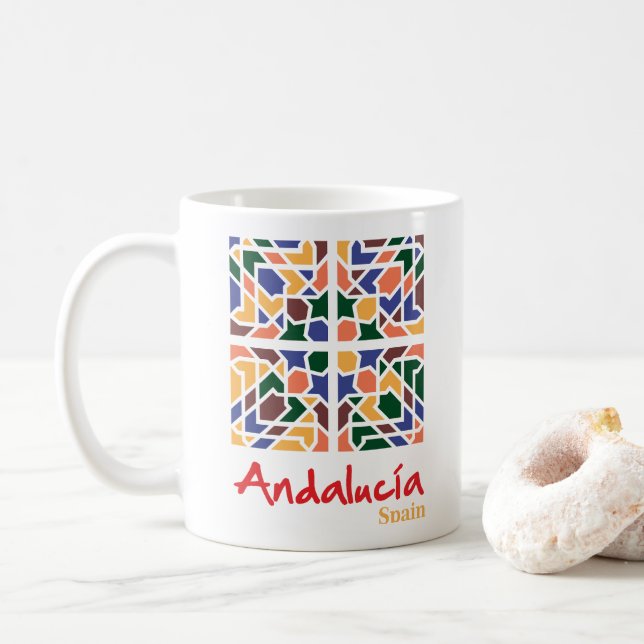 Taza De Café Baldosas andaluzas 1 (Con donut)