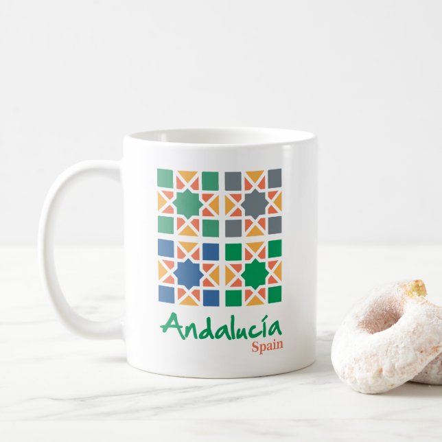 Taza De Café Baldosas Andaluzas 4 (Con donut)