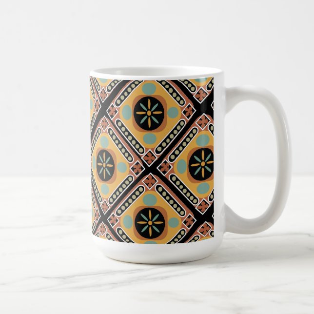 Taza De Café Baldosas de patrones (Derecha)
