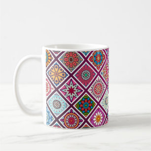 Taza De Café Baldosas marroquíes de Mandala