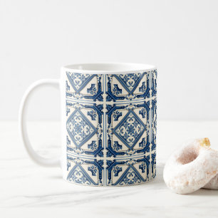 Taza De Café Baldosas mediterráneas, portuguesas, azulejo, mall