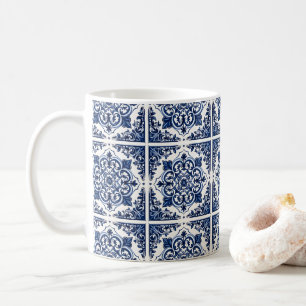 Taza De Café Baldosas mediterráneas, portuguesas, azulejo, mall