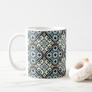 Taza De Café Baldosas mediterráneas, portuguesas, azulejo, mall