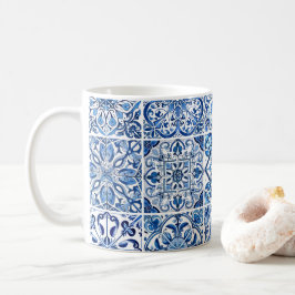 Taza De Café Baldosas mediterráneas, portuguesas, azulejo, mall