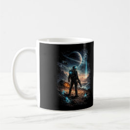 Taza De Café Baliza en el mundo distante