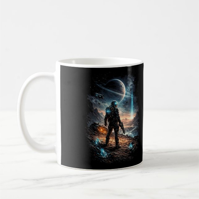 Taza De Café Baliza en el mundo distante (Izquierda)