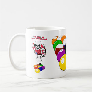 Taza De Café Ball Ball Ball Pool Billiards arte original