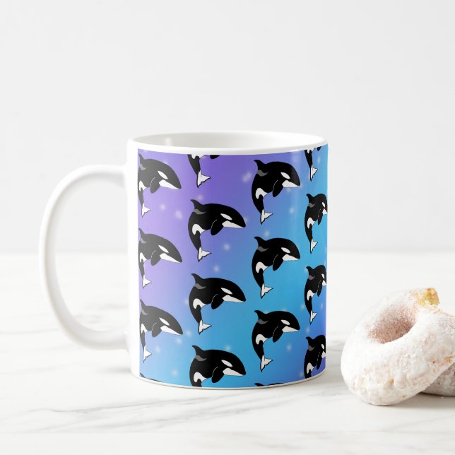 Taza De Café Ballena asesina de Orca (Con donut)