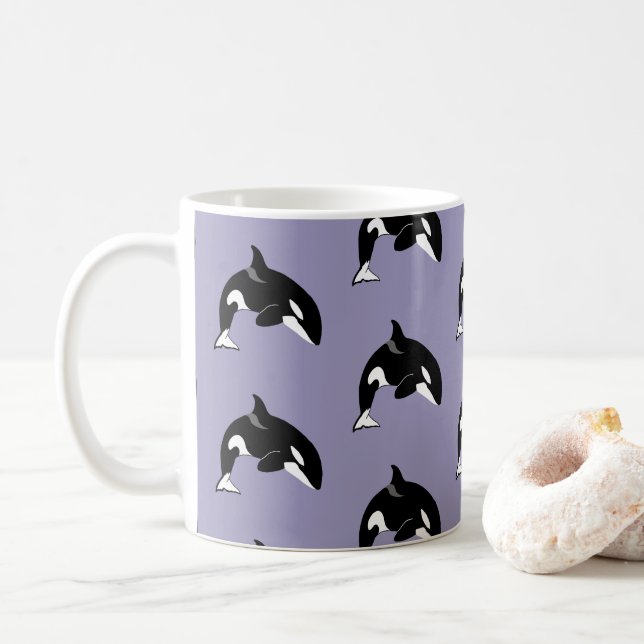 Taza De Café Ballena asesina de Orca (Con donut)
