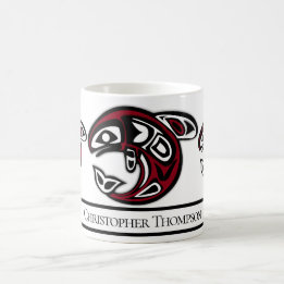 Taza De Café Ballena asesina de orcas nativa norteamericana per