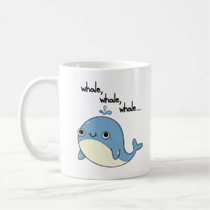 Taza De Café Ballena, ballena, ballena, ciruela animal marina