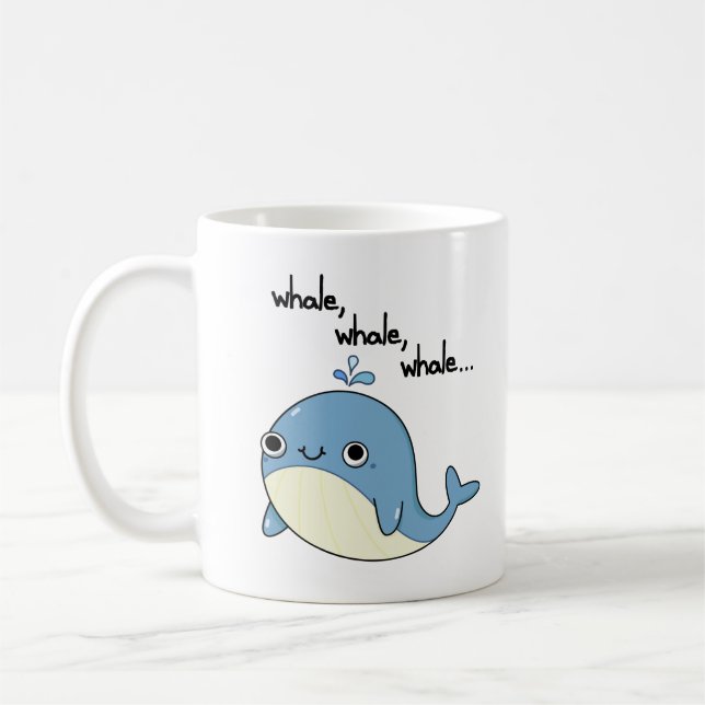 Taza De Café Ballena, ballena, ballena, ciruela animal marina (Izquierda)
