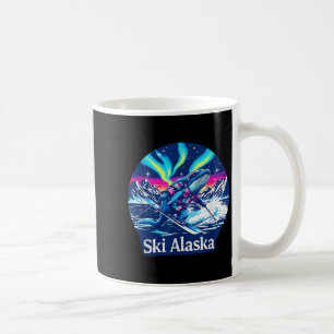 Taza De Café Ballena disfrutando del esquí en la aventura de Al