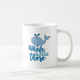 Taza De Café Ballena Hola Allí Personalizado De Ballenas Cuesta