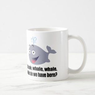 Taza De Café Ballena, juego de palabras divertido