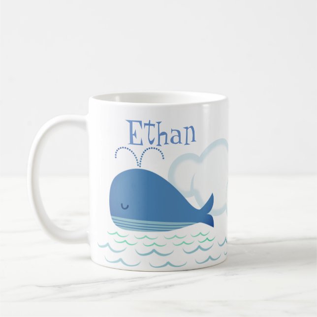 Taza De Café Ballena relajada (Izquierda)