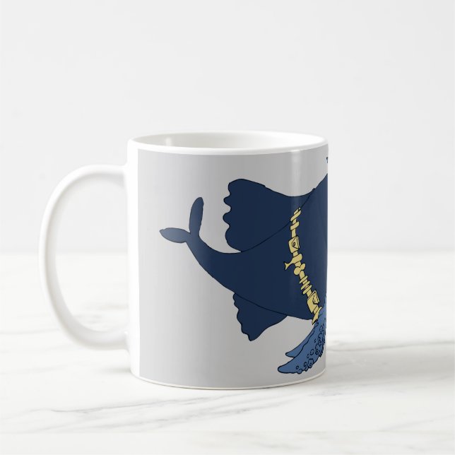 Taza De Café Ballena Vigilante (Izquierda)