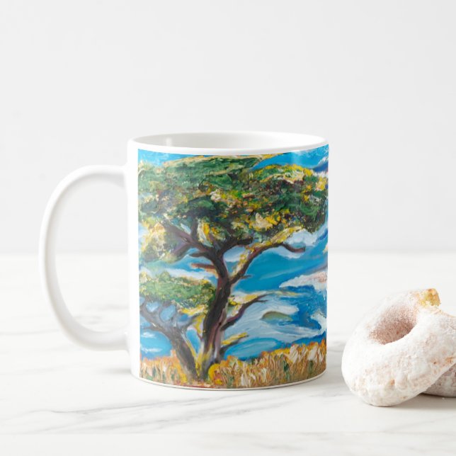 Taza De Café Balleneros Cove, Reserva Natural Estatal Point Lob (Con donut)