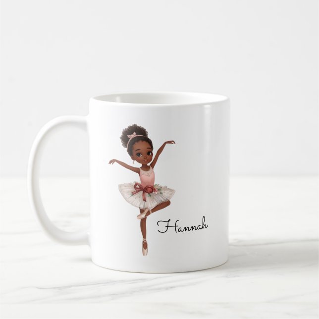 Taza De Café Ballerina Chica Personalizado (Izquierda)