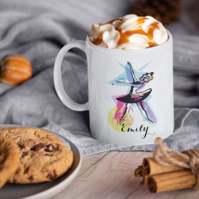 Taza De Café Ballerina Dancer Watercolor (Subido por el creador)