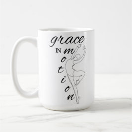Taza De Café Ballerina elegante de línea con alfombra de citas