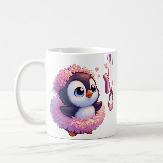Taza De Café Ballerina Penguin Dreams (Izquierda)