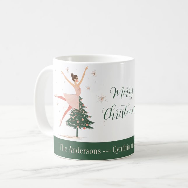 Taza De Café Ballerina Pink Nutcracker (Anverso izquierdo)
